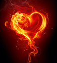 Herz aus Flammen